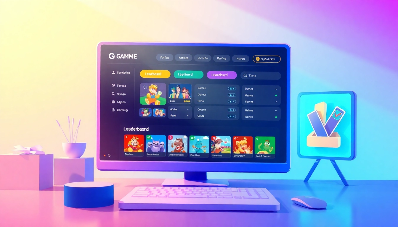 Players actively engaging on the ok win gaming platform with vibrant colors and exciting game displays.