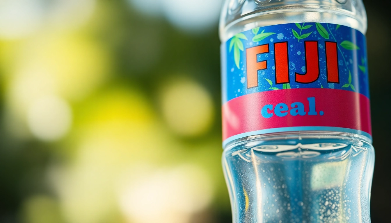 Understand the fiji water recall 2024 details with this labeled Fiji water bottle image.