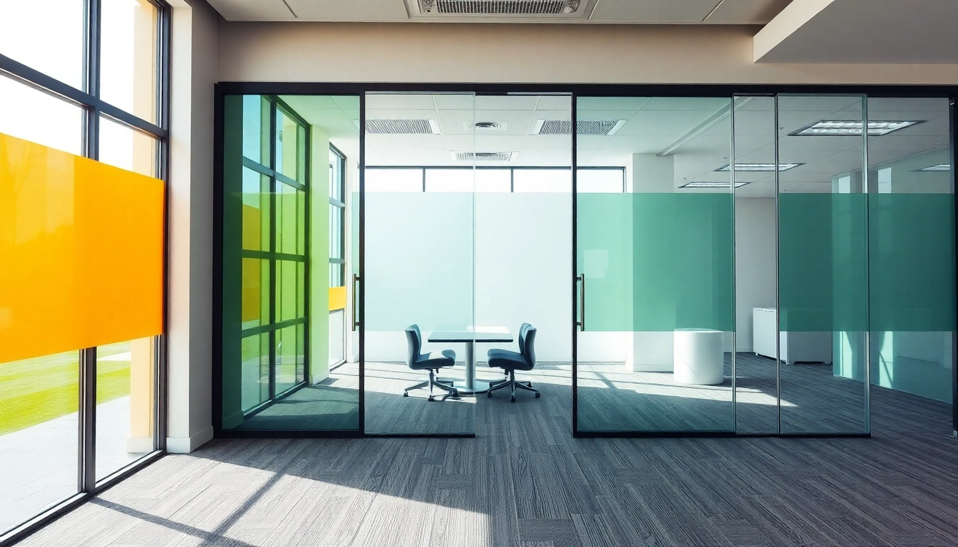 Showcase inventive movable glass partitions that enhance space flexibility and natural light in modern interiors.