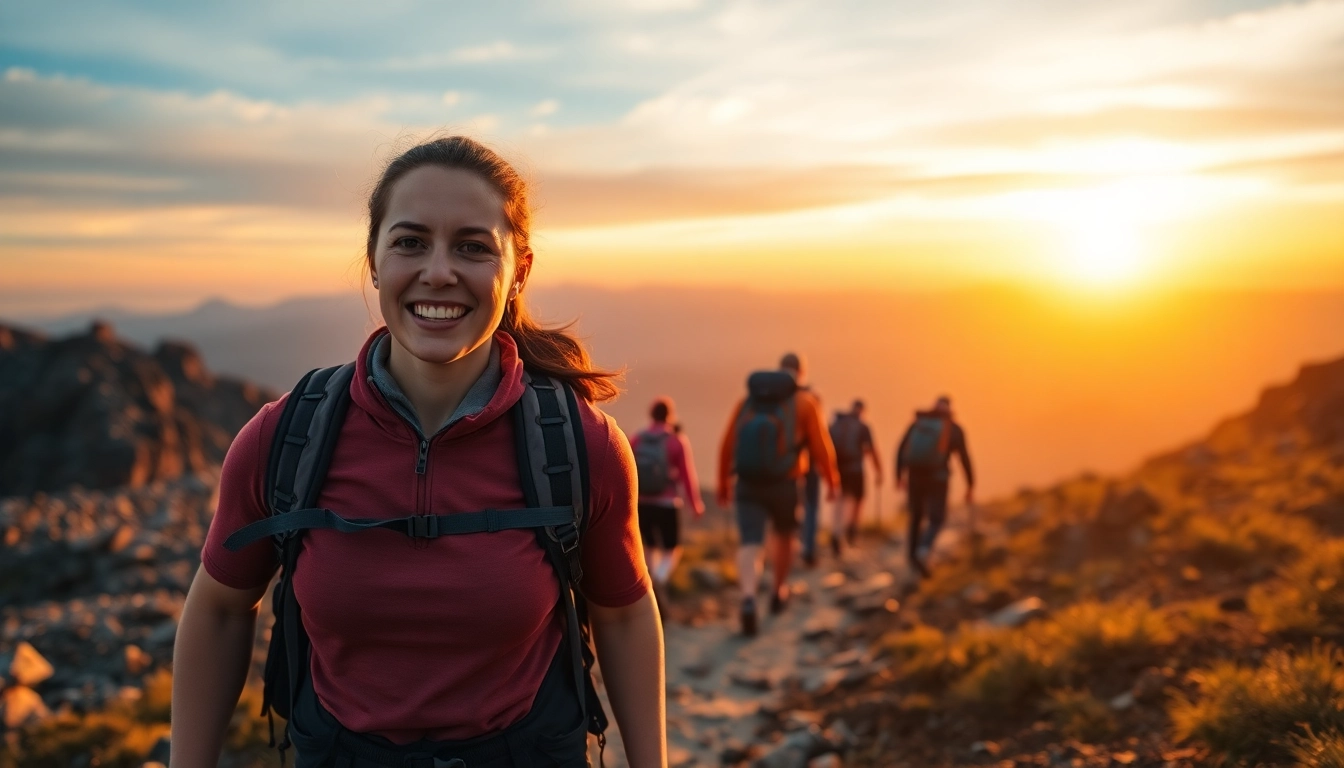 Capture the spirit of adventure with hikers on a mountain trail at www.sudswild.com.