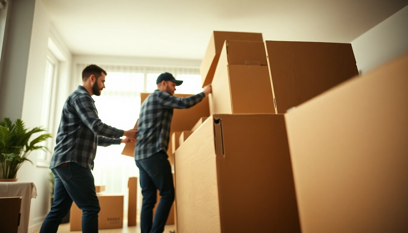 Professional Umzug Fürth service packaging furniture efficiently in a well-organized space.