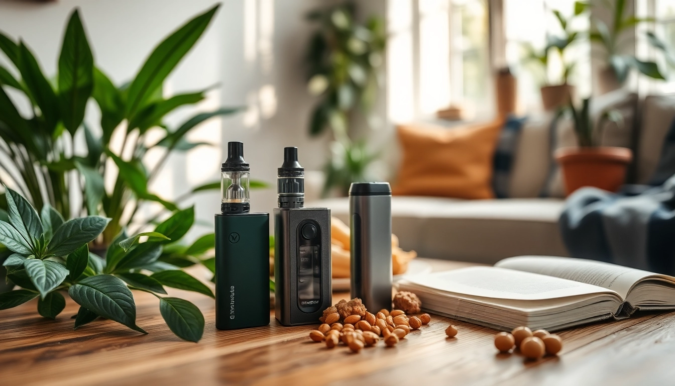 Experience healthy vapes amidst a serene setting with lush greenery and cozy decor.