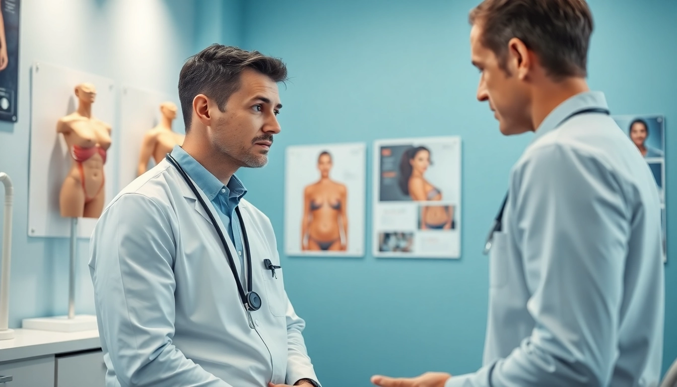 Informing about Bauchdeckenstraffung Braunschweig during a professional consultation